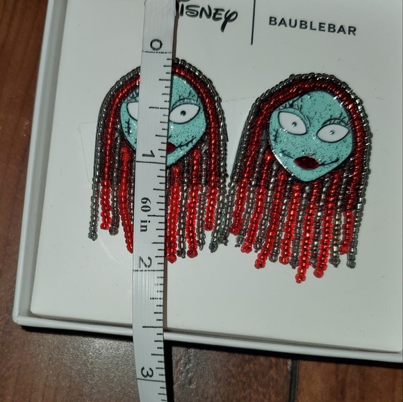 New- Disney Baublebar Nightmare Before Christmas  Sally Earrings - Picture 4 of 10